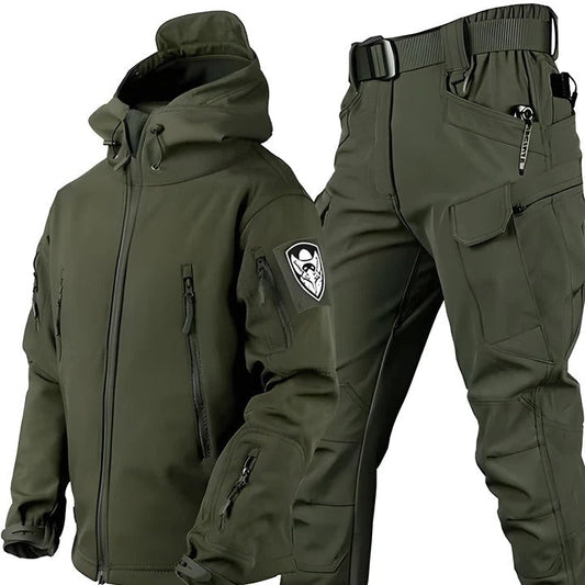 Harlan™ | 3-in-1 Tactical Outdoor Set – Jacket + Trousers + Free Belt - Green / S