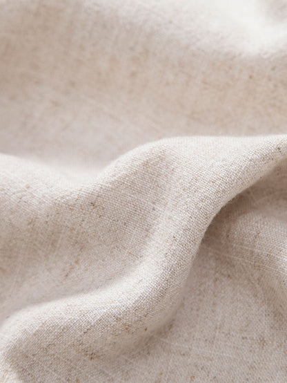 Linen Rayon Blend Button Up Shirt - Shirts