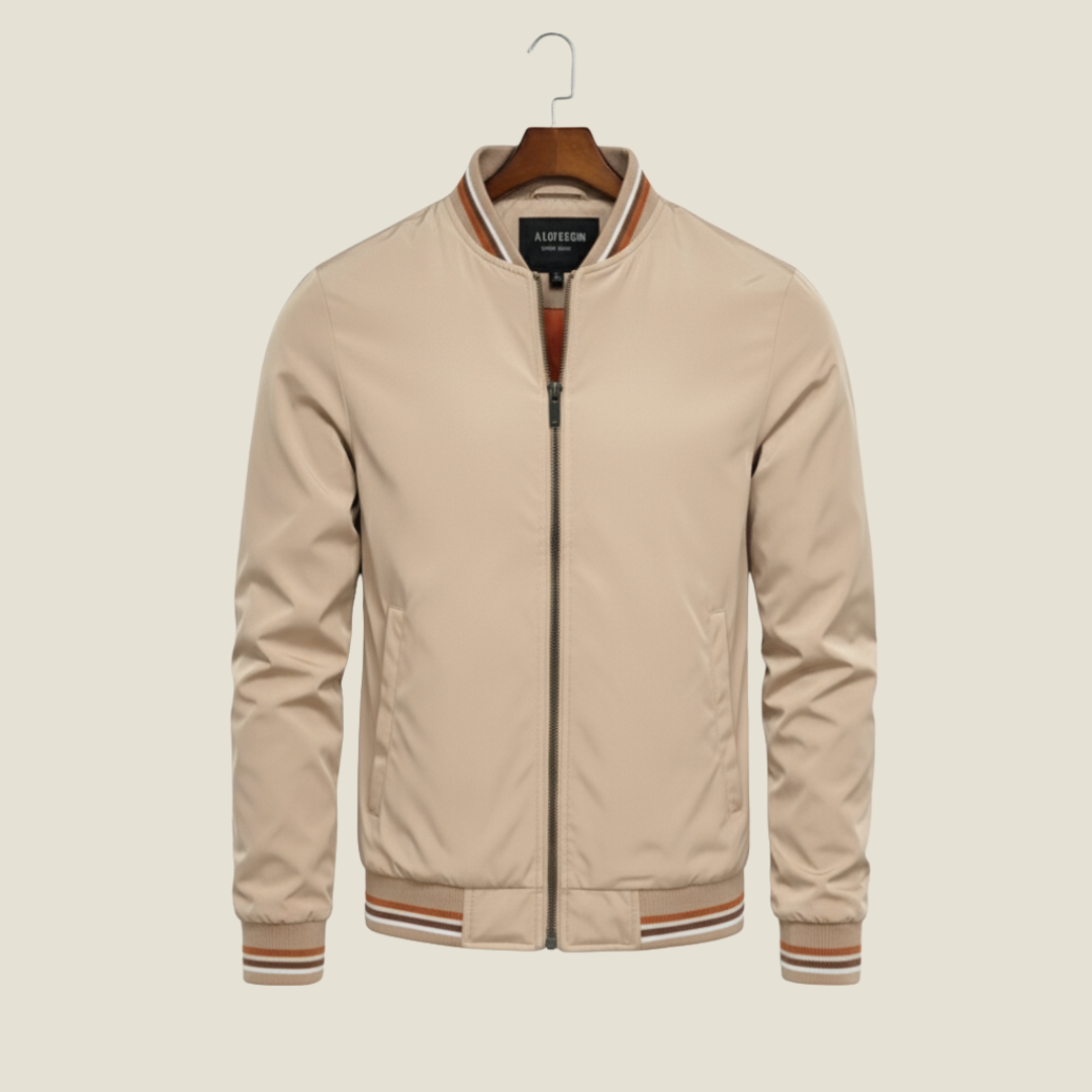 Men’s Bomber Jacket - Model Windsor - Khaki / M - jq - Windsor
