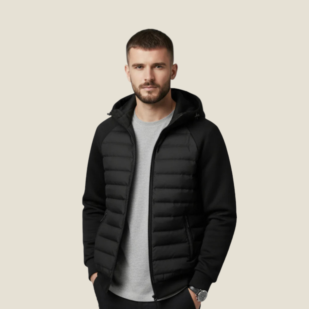 Men’s Hybrid Puffer Jacket - Model Riccardo - jq Riccardo