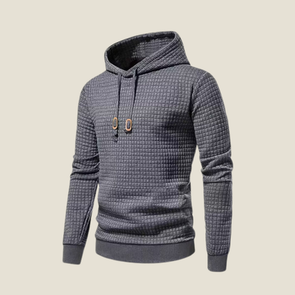 Men’s Knit Hoodie - Model Guilhermmo - Grey / M - st - guilhermmo