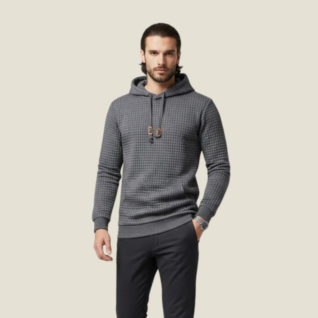 Men’s Knit Hoodie - Model Guilhermmo - st - guilhermmo