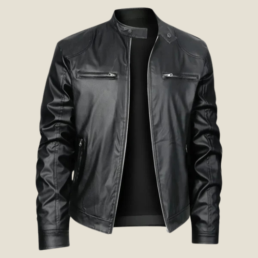 Men’s Leather Winter Jacket - Model Finazzi - jq - finazzi
