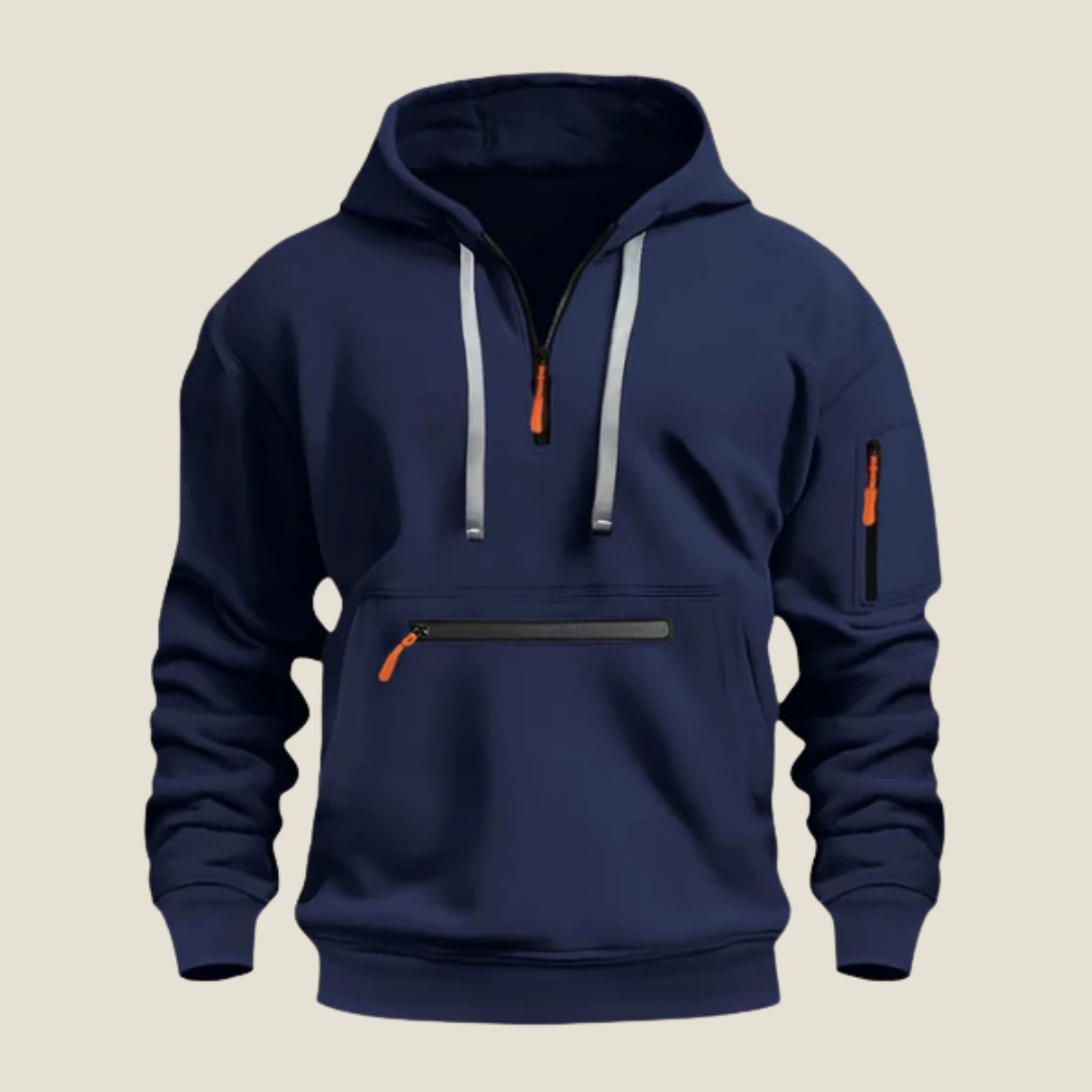 Men’s Tech Hoodie - Model Cole - Blue / S - st - cole