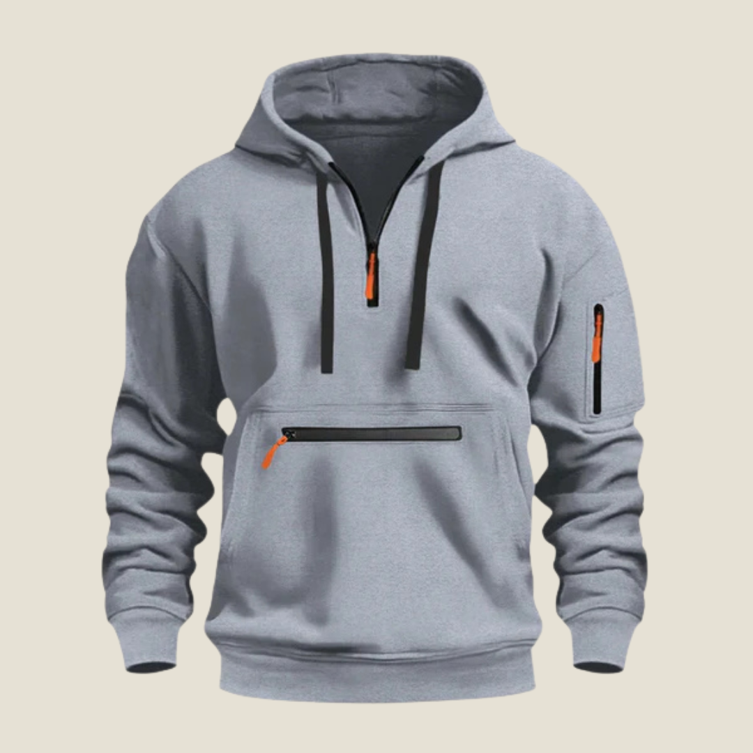 Men’s Tech Hoodie - Model Cole - Grey / S - st - cole