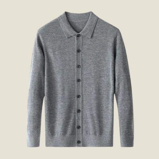 Men’s Wool Sweater - Model John II - Grey / M - st - John ii