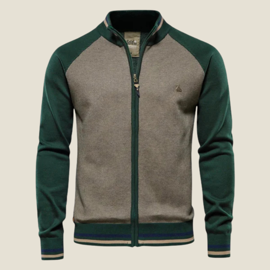 Men’s Zipped Sweater - Model Rafaello - Green / M - st - rafaello