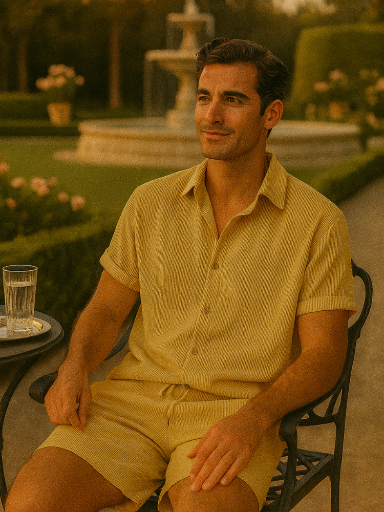 Old Money Duo Set – Premium Shirt & Shorts - Two Pieces Outfits